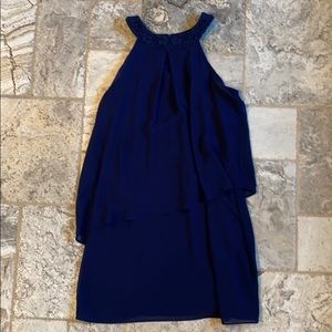 Navy Layered Dress